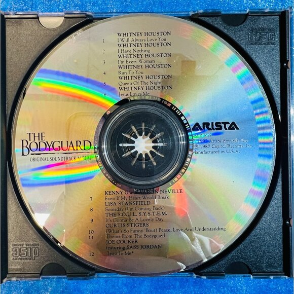 1992 The Bodyguard Original Soundtrack CD By Whitney Houston & Kevin Costner - Picture 4 of 5